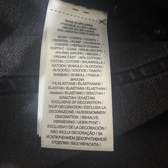 LAUREN RALPH LAUREN Relaxed Tapered Jeans in Empire Black Wash SIZE 8 - Picture 12 of 13